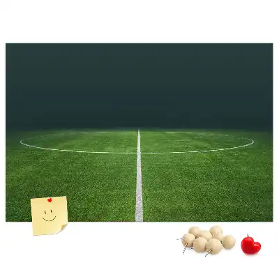 Tableau en liège déco Terrain de football