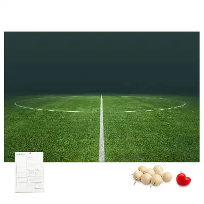 Tableau en liège déco Terrain de football