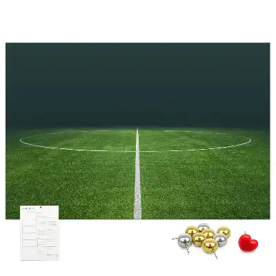 Tableau en liège déco Terrain de football