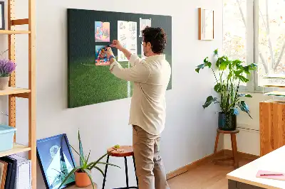 Tableau en liège déco Terrain de football