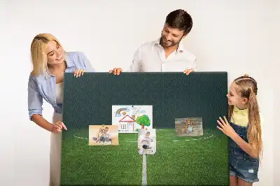 Tableau en liège déco Terrain de football