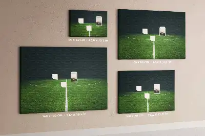 Tableau en liège déco Terrain de football