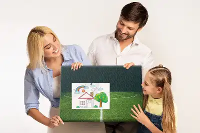 Tableau en liège déco Terrain de football