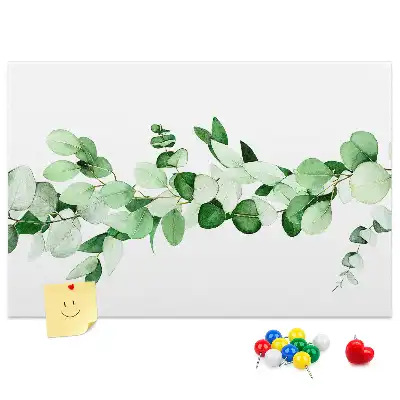 Tableau de liège motif branche de plante