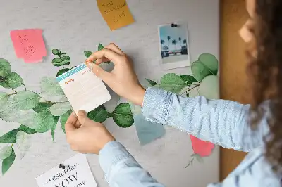 Tableau de liège Branche de plante