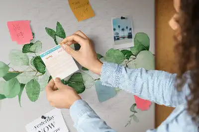 Tableau de liège Branche de plante