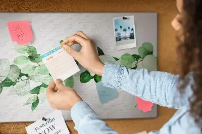 Tableau de liège Branche de plante