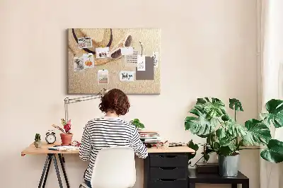 Tableau d’affichage en liège Voyage de vacances