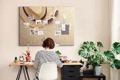 Tableau d’affichage en liège Voyage de vacances