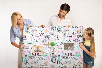 Tableau de liège motif gribouillis
