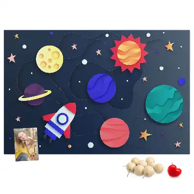 Tableau en liège décoratif Cosmos pour enfants