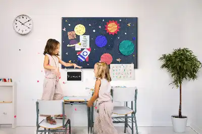 Tableau en liège décoratif Cosmos pour enfants