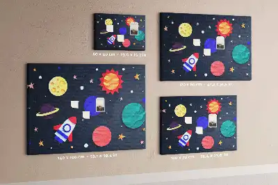 Tableau en liège décoratif Cosmos pour enfants