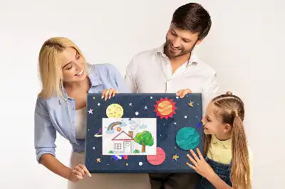 Tableau en liège décoratif Cosmos pour enfants