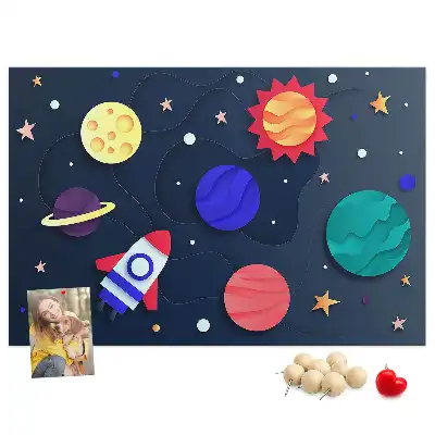 Tableau en liège décoratif Cosmos pour enfants