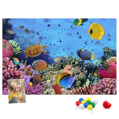 Tableau de liège Vie sous-marine