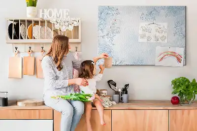 Tableau d’affichage en liège motif croquis de plantes
