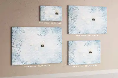 Tableau d’affichage en liège motif croquis de plantes