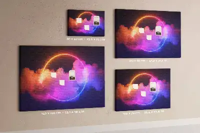 Tableau de liège 3D abstraction fumée
