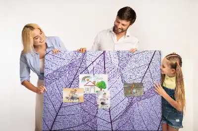 Tableau d'affichage en liège motif feuilles nature