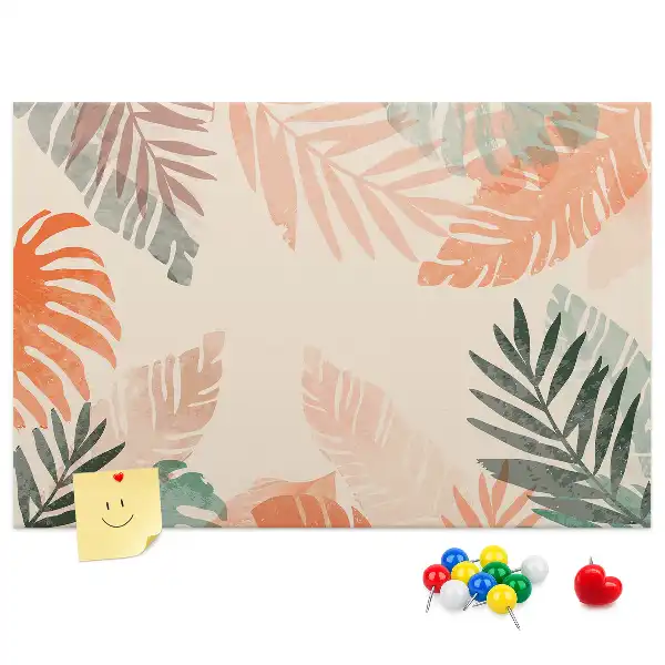 Tableau en liège déco Feuilles botaniques