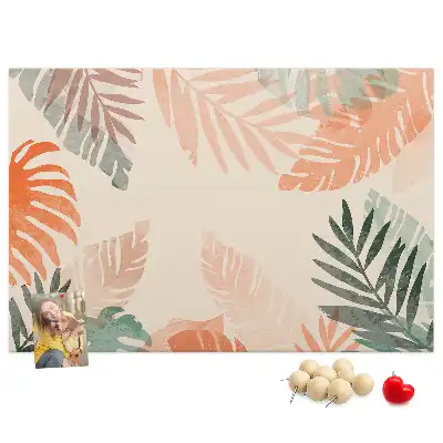 Tableau en liège déco Feuilles botaniques