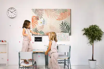 Tableau en liège déco Feuilles botaniques
