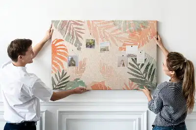 Tableau en liège déco Feuilles botaniques