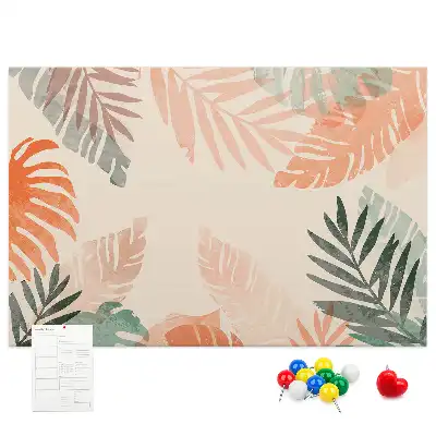 Tableau en liège déco Feuilles botaniques