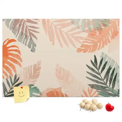 Tableau en liège déco Feuilles botaniques