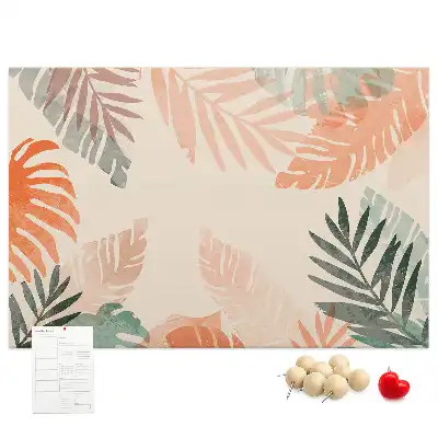 Tableau en liège déco Feuilles botaniques