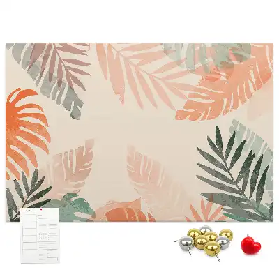 Tableau en liège déco Feuilles botaniques