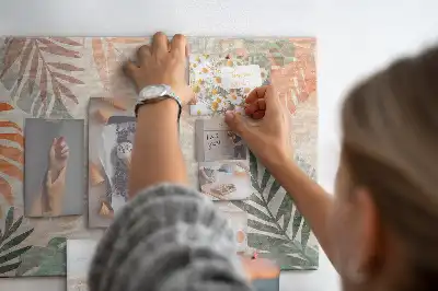 Tableau en liège déco Feuilles botaniques