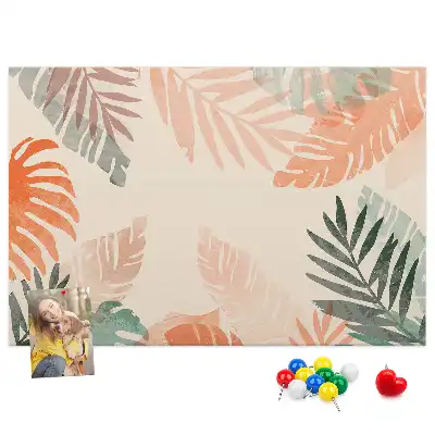 Tableau en liège déco Feuilles botaniques