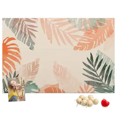 Tableau en liège déco Feuilles botaniques