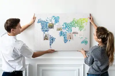Tableau de liège Carte des mots doux