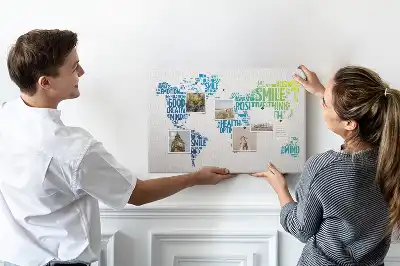 Tableau de liège Carte des mots doux