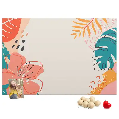 Tableau en liège déco Vacances tropicales
