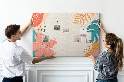 Tableau en liège déco Vacances tropicales
