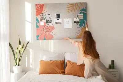 Tableau en liège déco Vacances tropicales