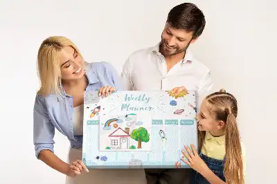 Tableau de liège Planning de sept jours de tâches