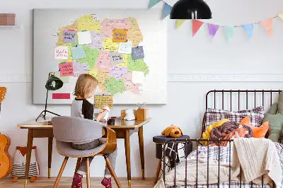 Tableau d’affichage en liège Cartographie du pays Pologne