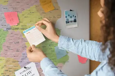 Tableau d’affichage en liège Cartographie du pays Pologne
