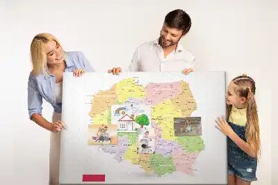 Tableau d’affichage en liège Cartographie du pays Pologne