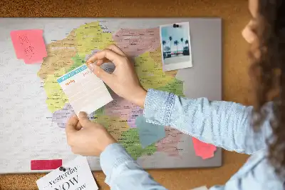 Tableau d’affichage en liège Cartographie du pays Pologne