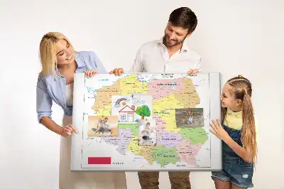 Tableau en liège déco Frontières de la République