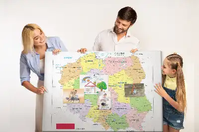 Tableau en liège déco Frontières de la République