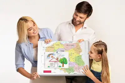 Tableau en liège déco Frontières de la République