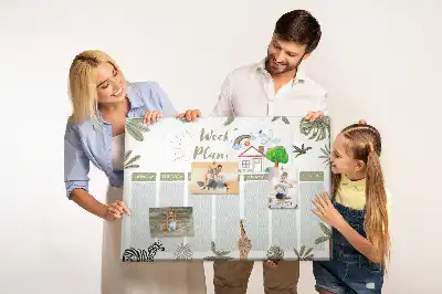 Tableau de liège Safari planificateur hebdomadaire