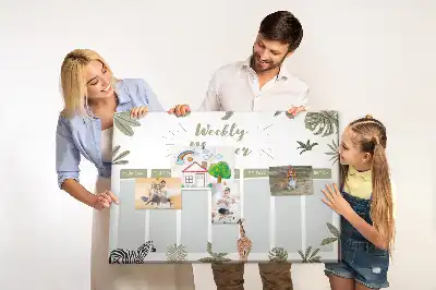Tableau de liège Safari planificateur hebdomadaire